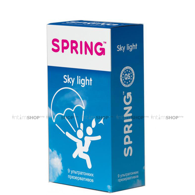 Презервативы ультратонкие Spring Sky light, 9 шт