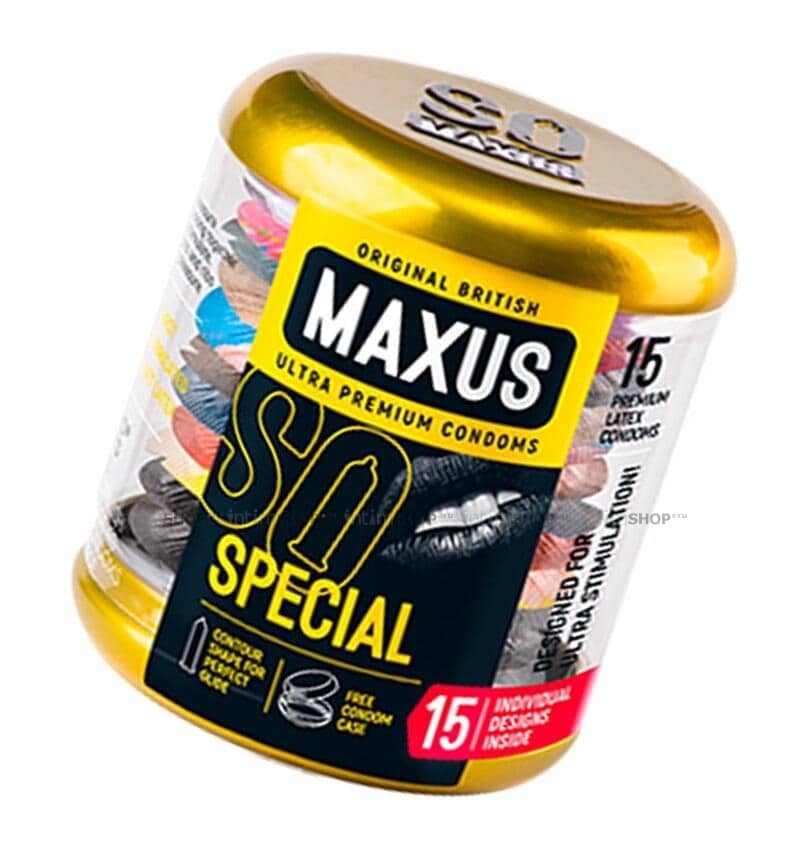 Презервативы точечно-ребристые Maxus Special, 15 шт