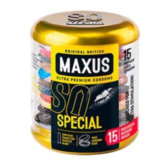 Презервативы точечно-ребристые Maxus Special, 15 шт