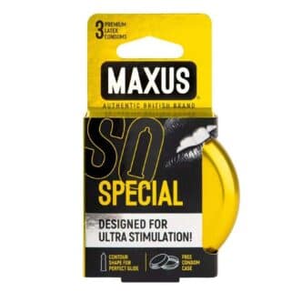 Презервативы точечно-ребристые Maxus Special, 3 шт