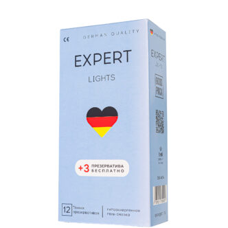 Презервативы тонкие Amor Expert Lights, 12 шт + 3 шт