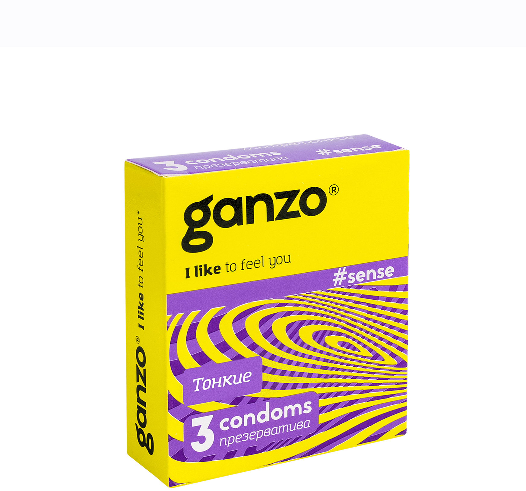 Презервативы тонкие Ganzo Sense, 3 шт