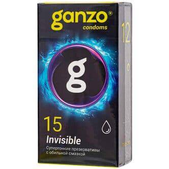 Презервативы ультратонкие Ganzo Invisible, 15 шт