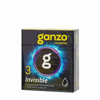 Презервативы ультратонкие Ganzo Invisible, 3 шт