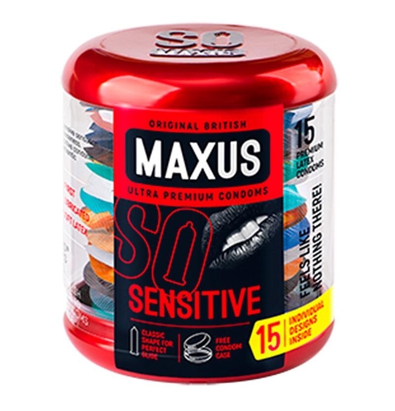 Презервативы ультратонкие Maxus Sensitive, 15 шт