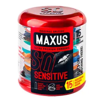 Презервативы ультратонкие Maxus Sensitive, 15 шт