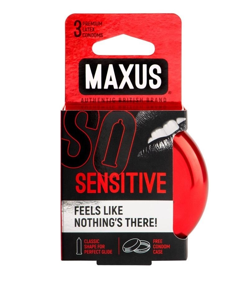 Презервативы ультратонкие Maxus Sensitive, 3 шт