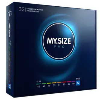 Презервативы увеличенного размера MY.SIZE PRO размер 72, 36 шт