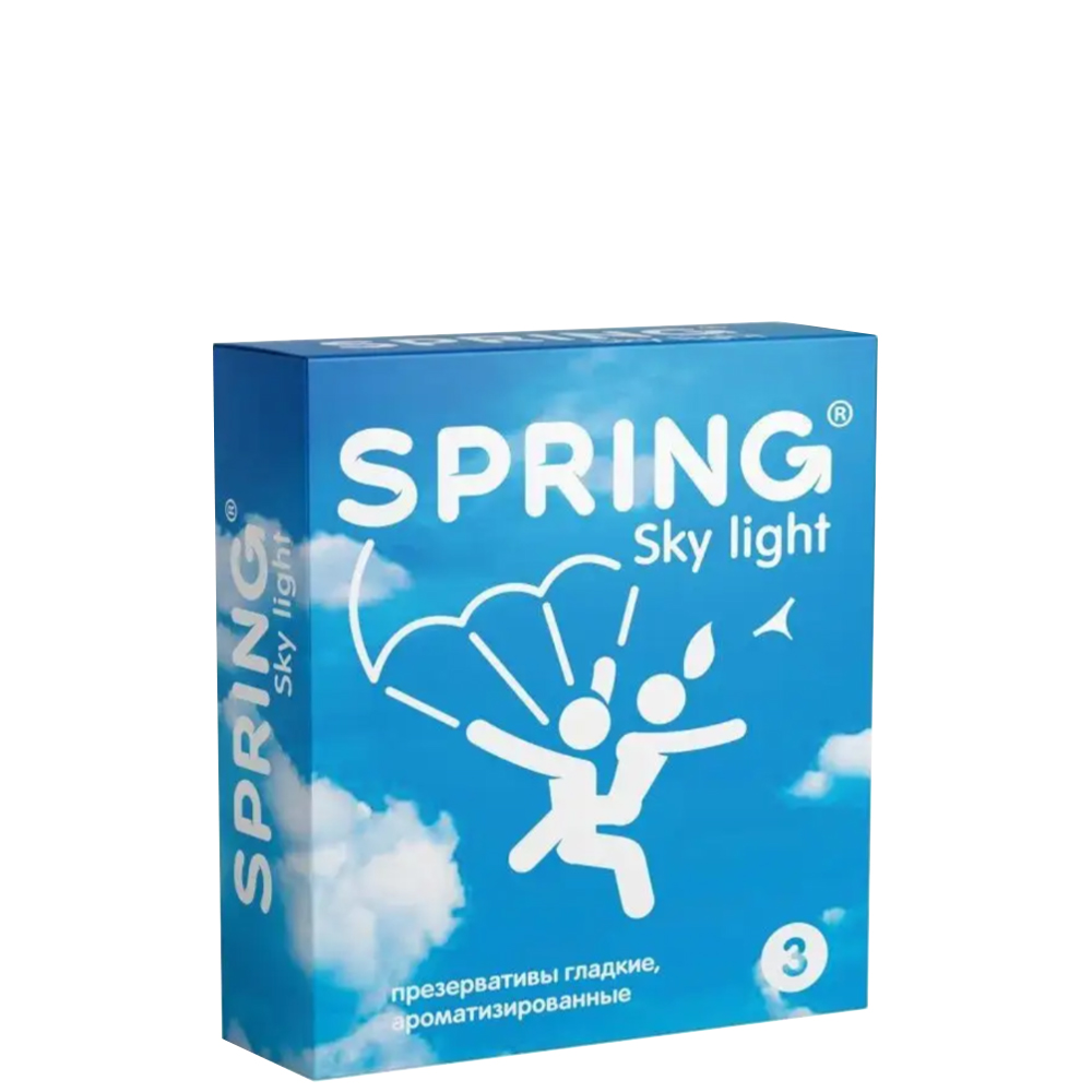 Презервативы ультратонкие Spring Sky light, 3 шт