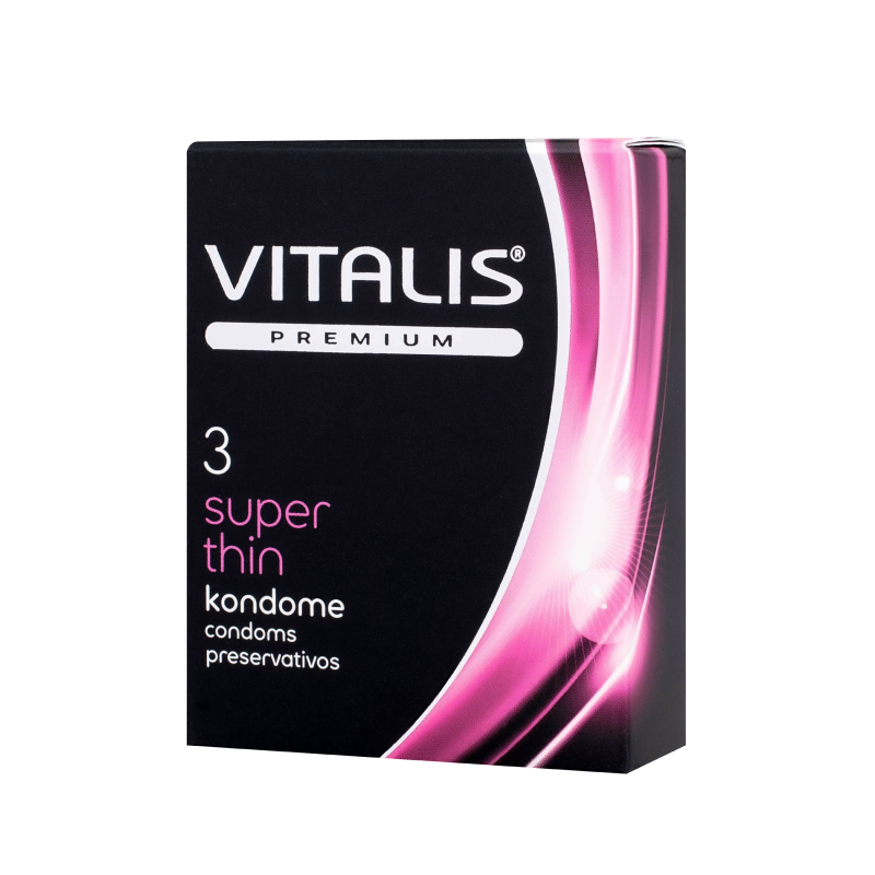 Презервативы ультратонкие Vitalis Premium, 3 шт