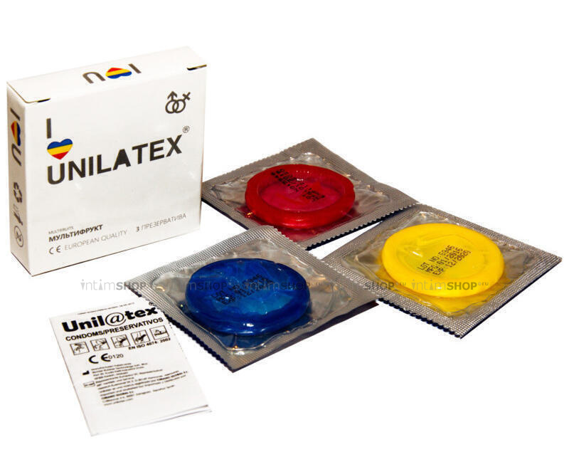 Презервативы ароматизированные Unilatex мультифрукт, 3 шт