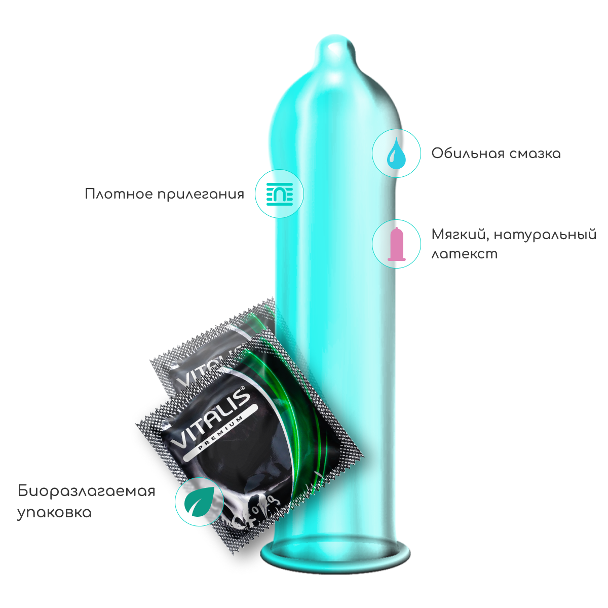 Презервативы анатомической формы Vitalis Premium, 3 шт