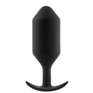 Пробка для ношения со смещенным центром тяжести B-vibe Snug Plug 6, черная