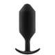 Анальная пробка для ношения b-Vibe Snug Plug 6 с переменным центром тяжести, черная