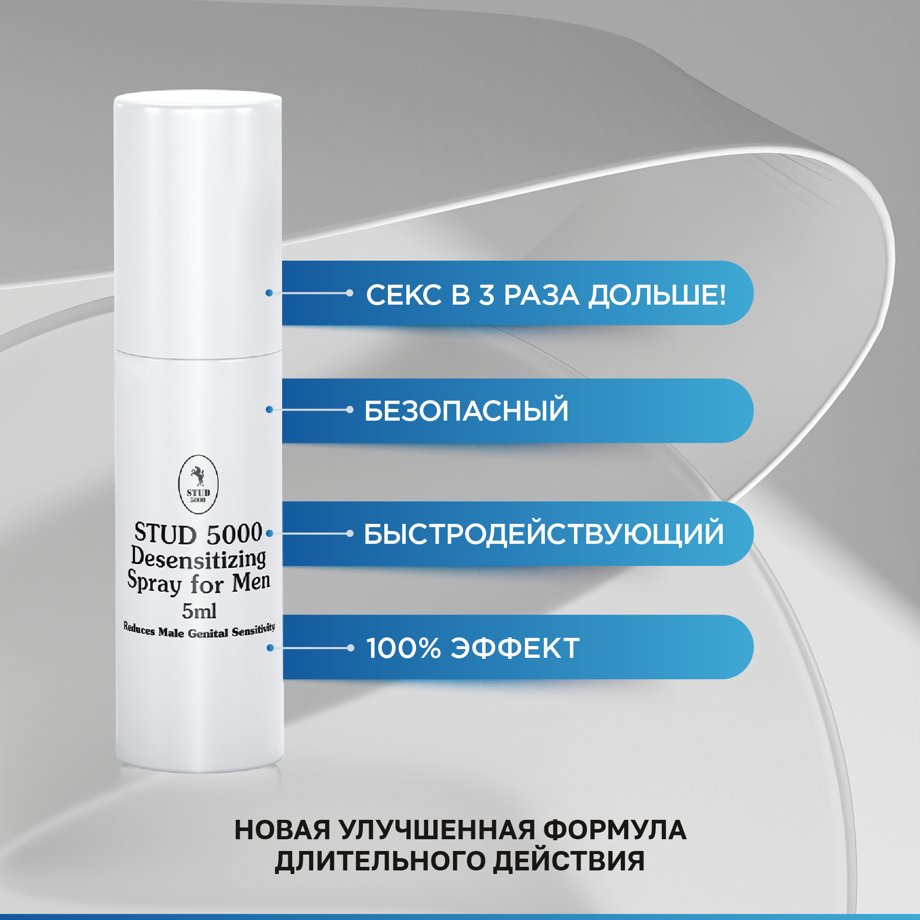 Продлевающий спрей для мужчин Stud 5000, 5 мл