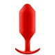 Анальная пробка для ношения b-Vibe Snug Plug 6 с переменным центром тяжести, красная