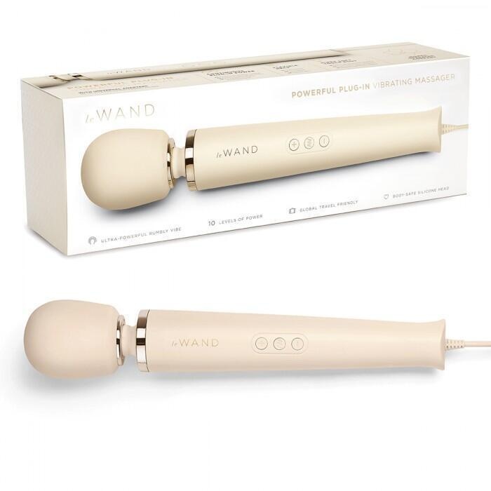 Проводной вибромассажер Le Wand Plug-In, бежевый