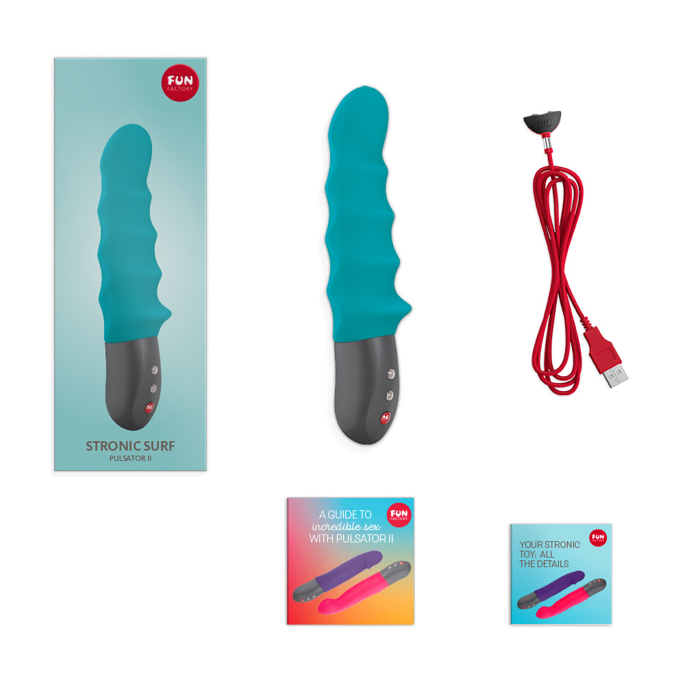 Пульсатор Fun Factory Stronic Surf, бирюзовый