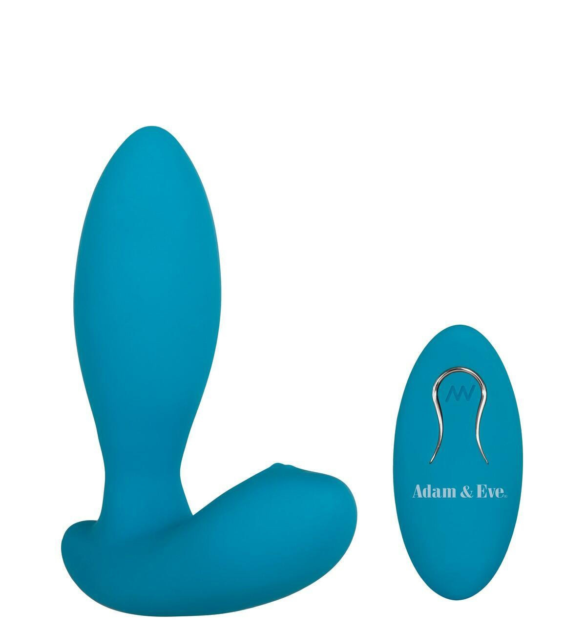 Пульсатор с клиторальной стимуляцией Evolved Adam & Eve Eve's G-Spot Thumper и пультом ДУ, голубой
