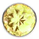 Анальная пробка Lola Games Diamond Sparkle Large, серебристая с жёлтым кристаллом