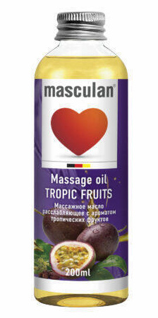Расслабляющее массажное масло Masculan Тропические фрукты, 200 мл