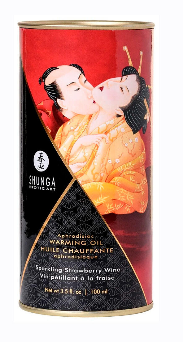 Разогревающий массажный гель Shunga Aphrodisiac Клубника с шампанским, 100 мл