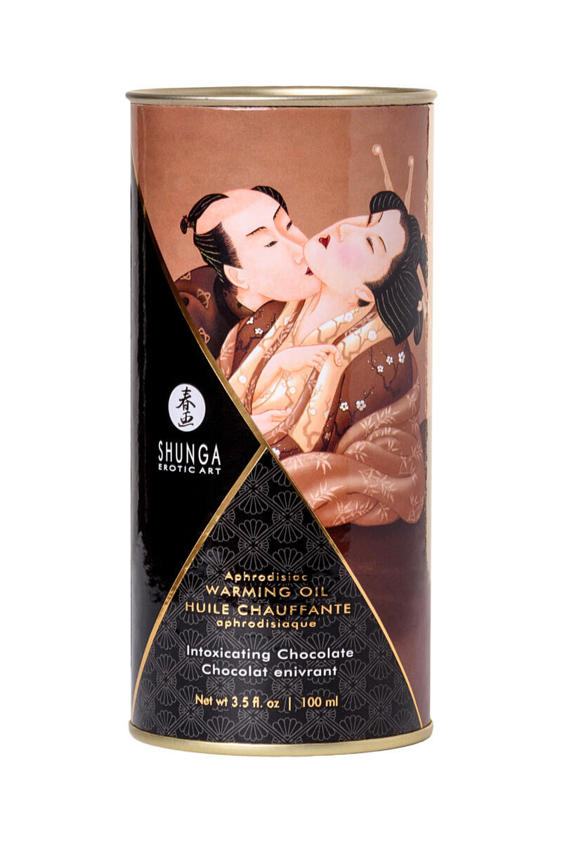Разогревающий массажный гель Shunga Aphrodisiac Пьянящий шоколад, 100 мл