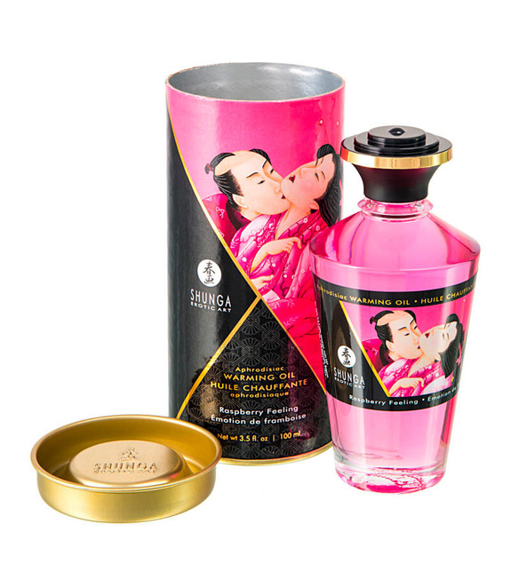 Разогревающий массажный гель Shunga Aphrodisiac Малиновое чувство 100 мл