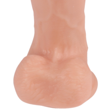 Реалистичный вибратор Real Basic Toy с пультом управления 17 см, телесный
