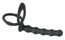 Насадка для двойного проникновения с подхватом мошонки Black Velvets Cock & Ball Ring