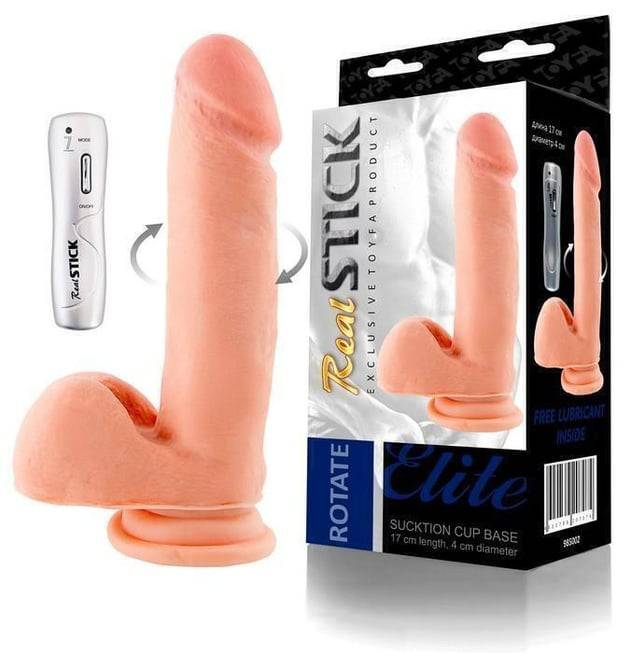 Фаллоимитатор с ротацией Toyfa RealStick Elite 17 см от IntimShop