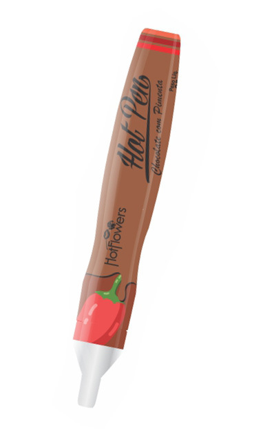 Съедобный гель для рисования на теле HotFlowers HotPen Pimenta Шоколад с острым перцем, 35 г