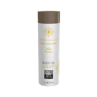 Съедобное масло для тела Shiatsu Luxury body oil Ваниль, 75 мл 