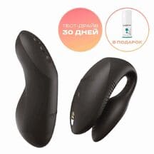 Сенсорный вибратор для пар We-Vibe Chorus Pro с пультом ДУ, чёрный