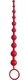 Анальные цепочка ToyFa Black and Red Chain with Balls, красный