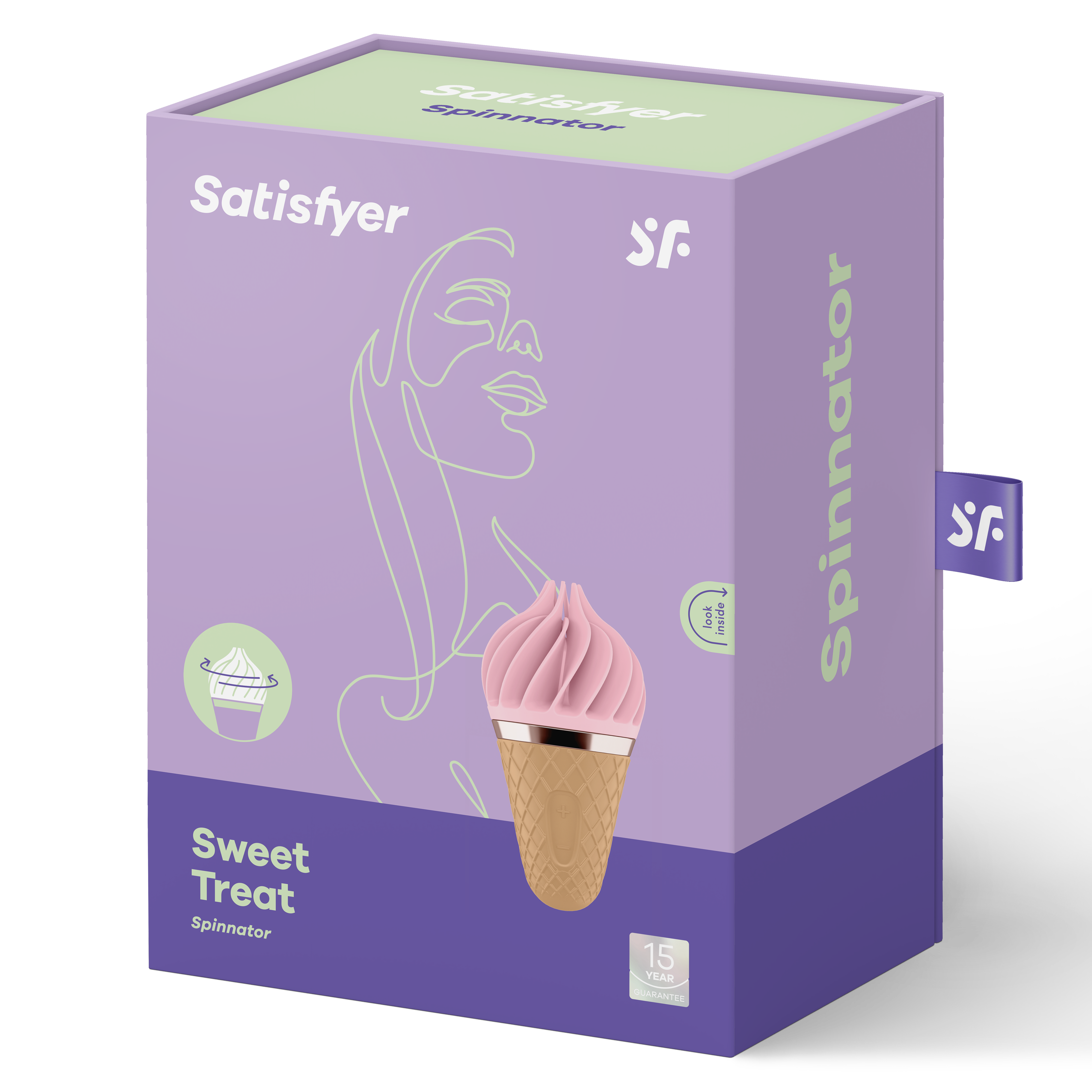 Спиннатор Satisfyer Lay-on Sweet Treat, розовый