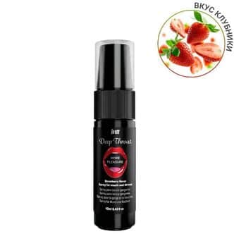 Спрей для глубокого минета Intt Deep Throat Клубника, 12 мл 