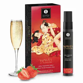 Оральный спрей Shunga Waves of Pleasure Клубника с шампанским, 20 мл