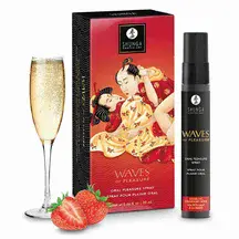Оральный спрей Shunga Waves of Pleasure Клубника с шампанским, 20 мл