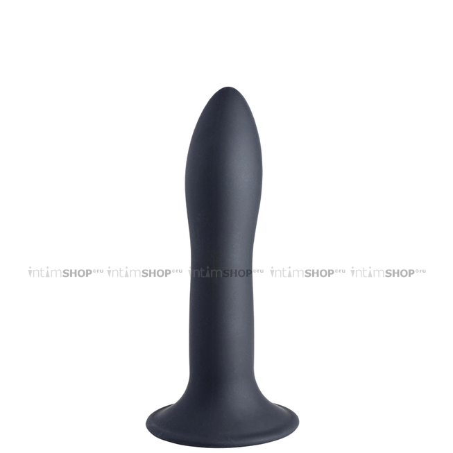 Мягкий фаллоимитатор XR Brands Squeeze-It Slender 13.5 см, чёрный