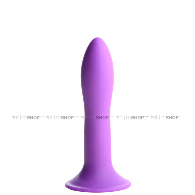 Мягкий фаллоимитатор XR Brands Squeeze-It Slender 13.5 см, фиолетовый - фото 1