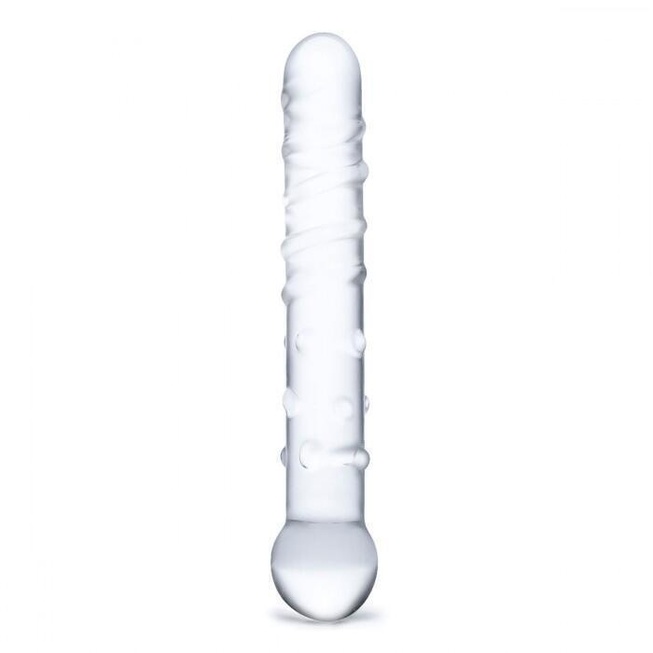 

Стеклянный анальный стимулятор Glas Calisto Clear Glass Dildo, бесцветный, до 18 см