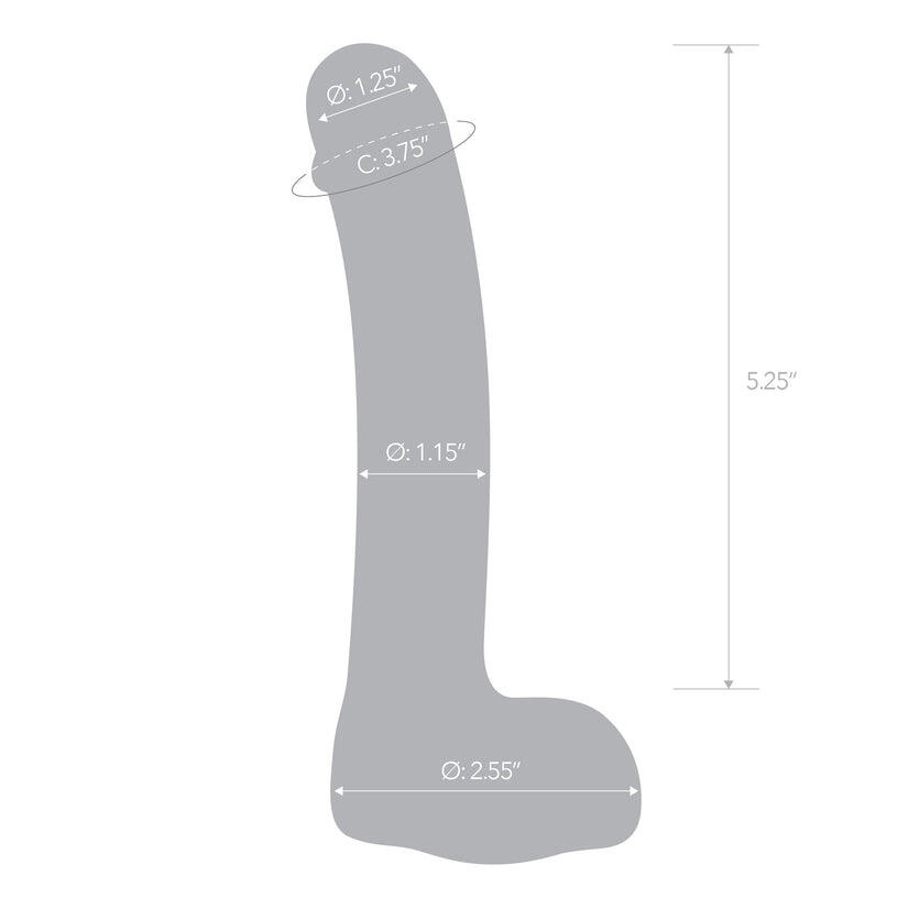 Фаллоимитатор Glas Curved G-Spot 18 см, бесцветный