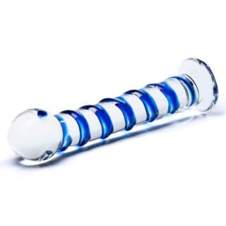 Стеклянный фаллоимитатор Glas Spiral 18.5 см, бесцветный