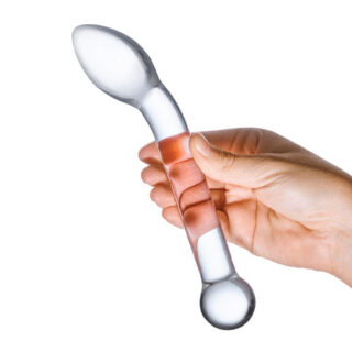 Стеклянный фаллос для точки G Glas Slimline G-Spot 20 см, бесцветный