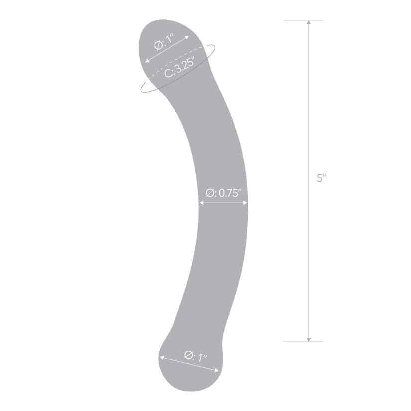 Стимулятор для точки G Glas Curved G-Spot, синий