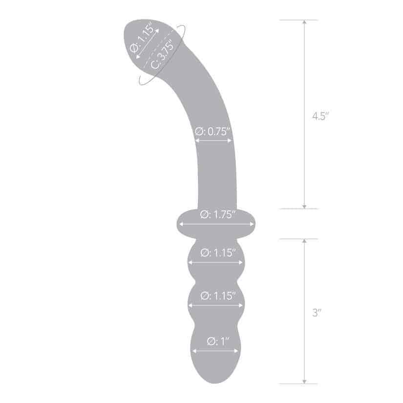 Стеклянный фаллоимитатор Glas Tickler 18 см, оранжевый GLAS-57 - Glas - Анальные стимуляторы - Купить