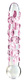 Двухсторонний стимулятор Pipedream Icicles с шишечками 17.8 см, бесцветный с розовым