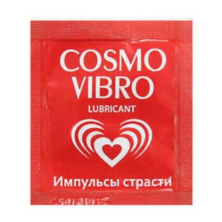 Возбуждающий лубрикант для женщин Cosmo Vibro с силиконом, 3 мл саше