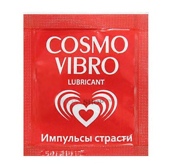 фото Возбуждающий лубрикант для женщин Cosmo Vibro с силиконом, 3 мл саше